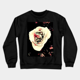 Rose with Double Center Crewneck Sweatshirt